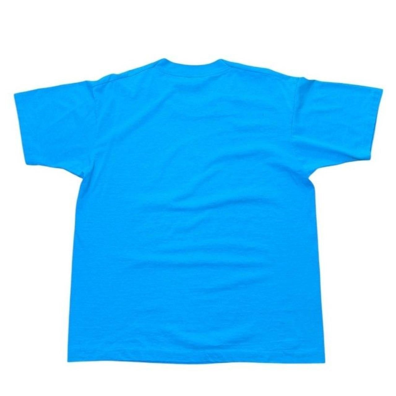 90s Eye Spy Black Kitty Cat Cute Animal Art Baby Blue Graphic T-shirt