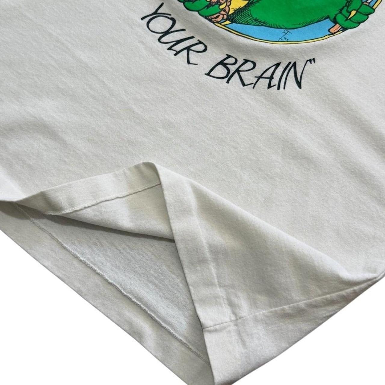 90s Bethune College Eat Your Brain Dinosaur Dragon Art Graphic T-shirt