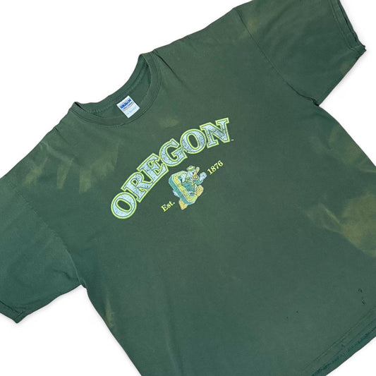 90s Thrash & Faded Oregon Ducks NCAA Football Sports Tee