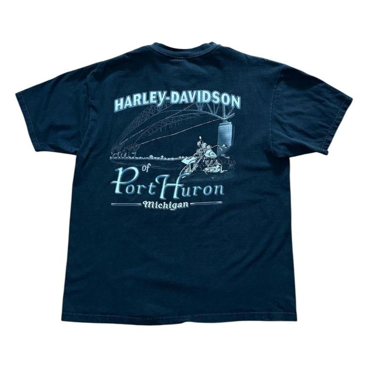 90s Harley Davidson Biker Motorcycle Chrome Classic Graphic T-shirt