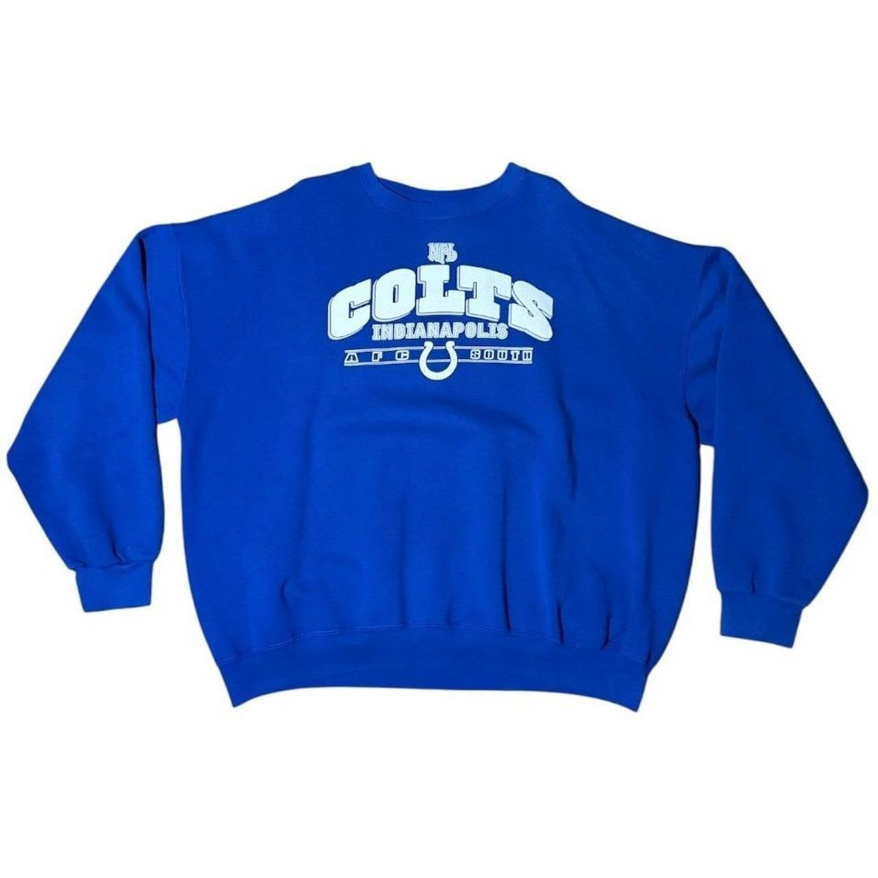 90s NFL Indianapolis Colts Football AFC South Graphic Crewneck Sweater
