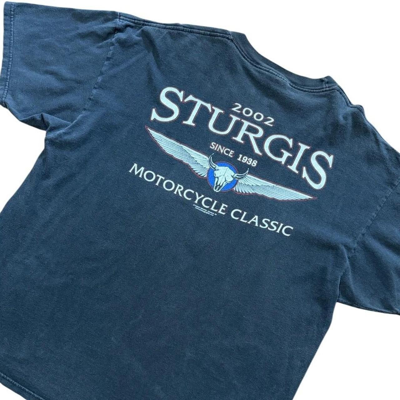 Sturgis 2002 Motorcycle Classic Eagle Biker Motorcycle Graphic T-shirt
