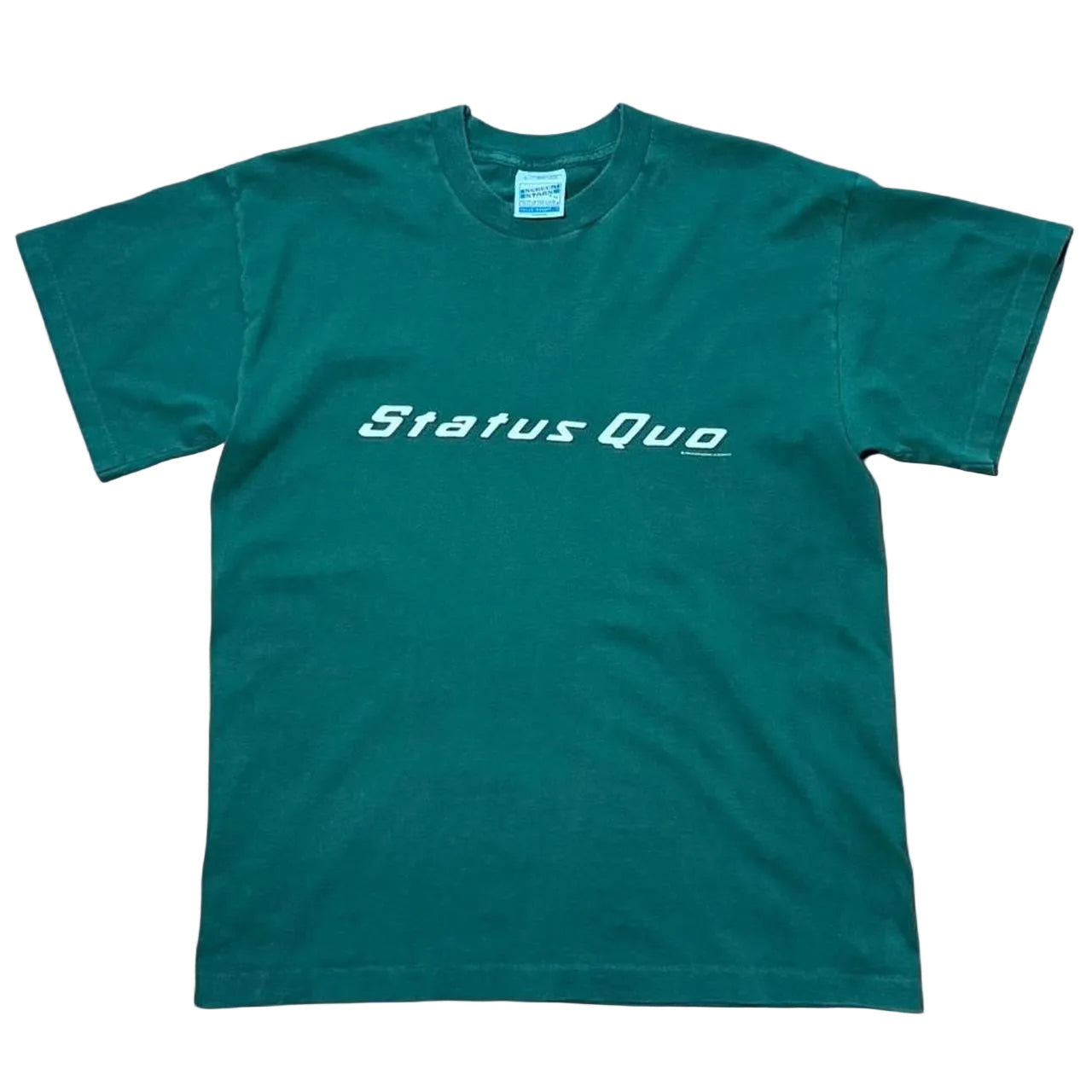 Vintage 1995 Status Quo Rock Band Concert Music Merch Tour T-shirt