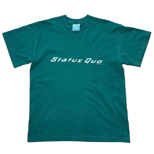 Vintage 1995 Status Quo Rock Band Concert Music Merch Tour T-shirt