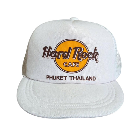 Vintage 90s Hard Rock Cafe Phuket Thailand Souvenir Snapback Mesh Hat
