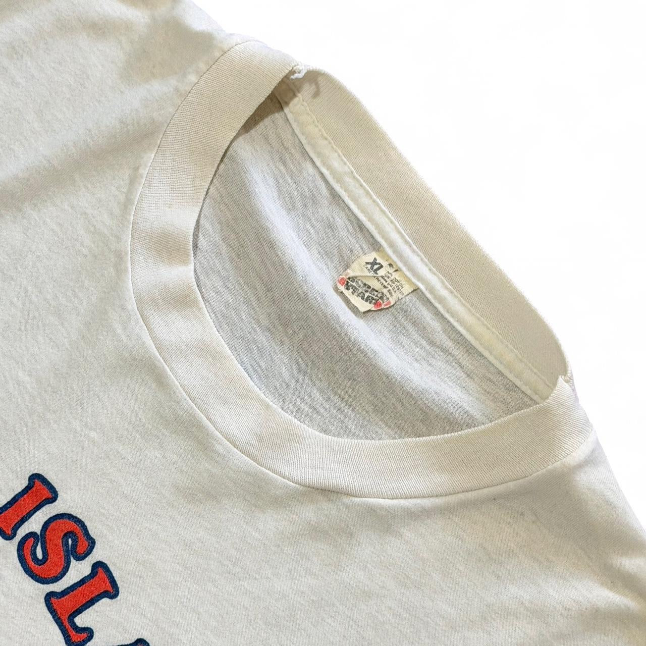 Vintage 80s Long Island New York Map Location Graphic T-shirt