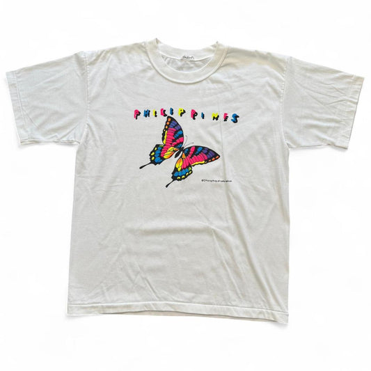 90s Philippines Butterfly Rainbow Graphic Tee