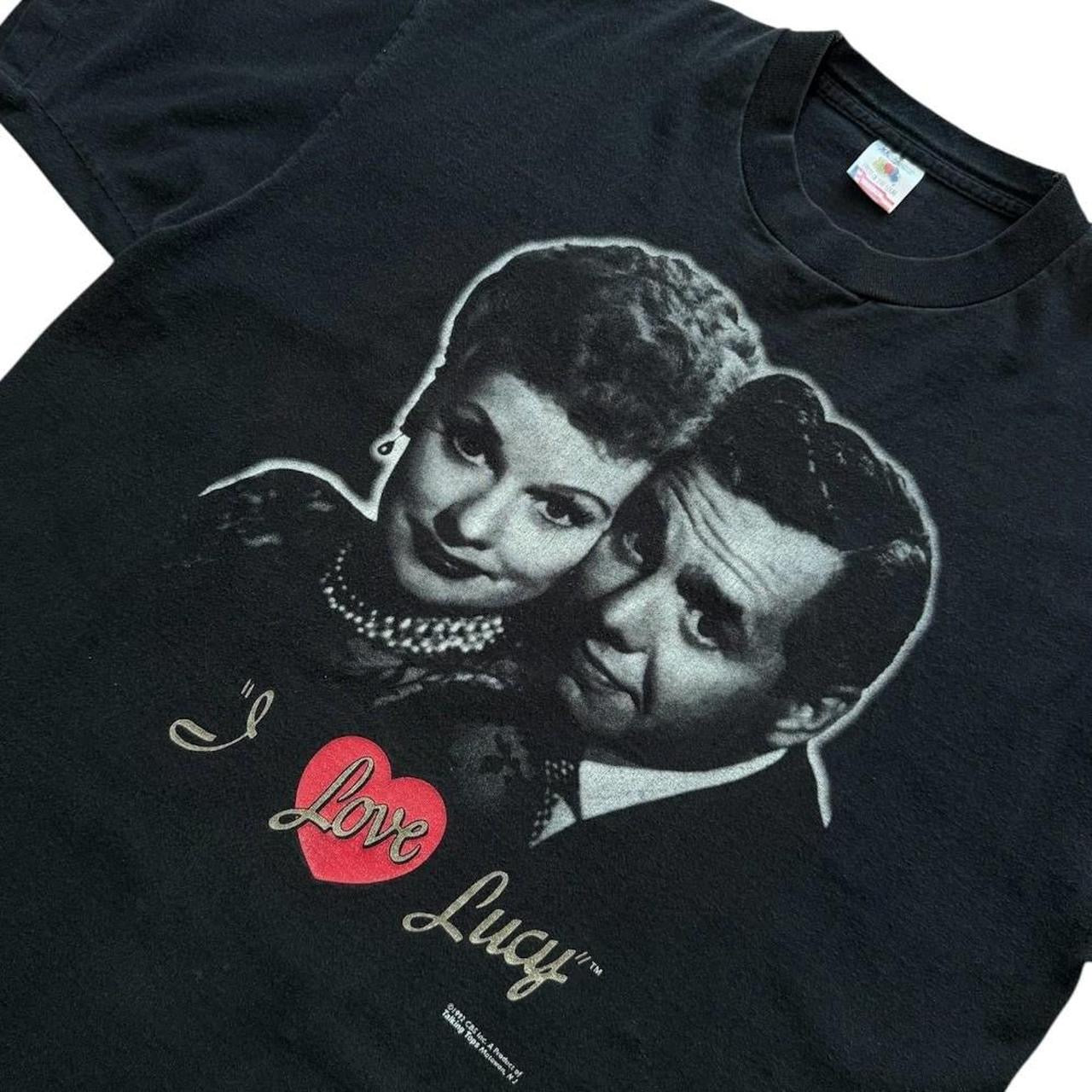 90s I Love Lucy CBS TV Show Promo Graphic Single Stitch T-Shirt