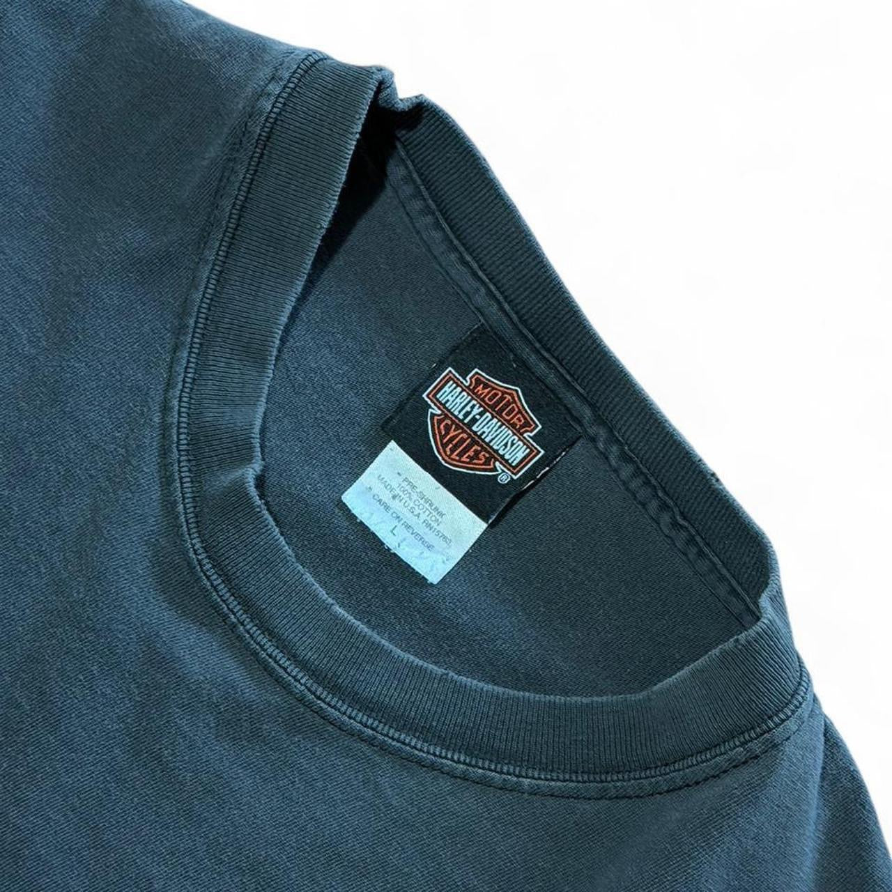 Vintage 90s Harley Davidson New York Biker Motorcycle Graphic Distressed T-shirt
