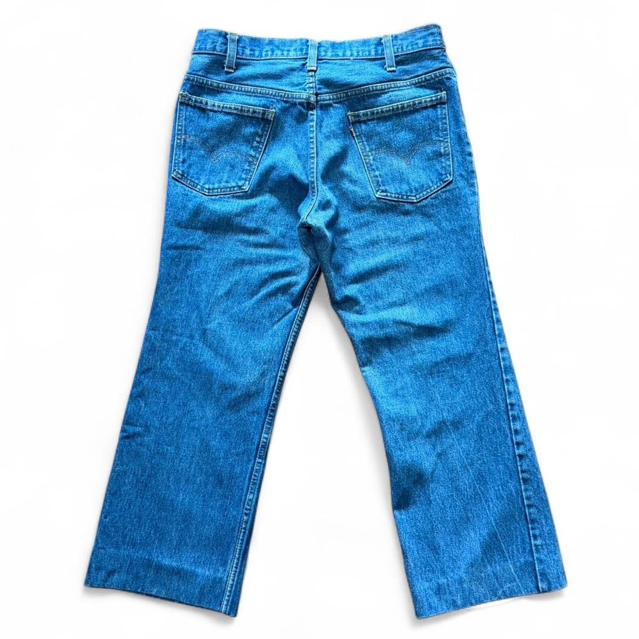 Vintage 90s Hemmed Levi’s Blue Wash Denim Red Tab Jeans