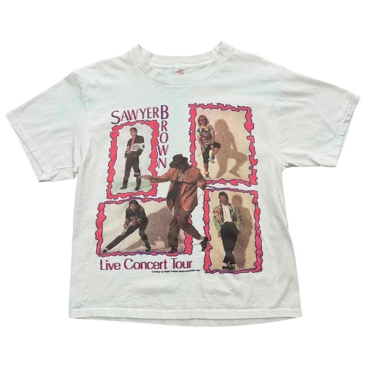 90s Sawyer Brown Live Concert 92 Country Band Tour Merch Graphic T-Shirt
