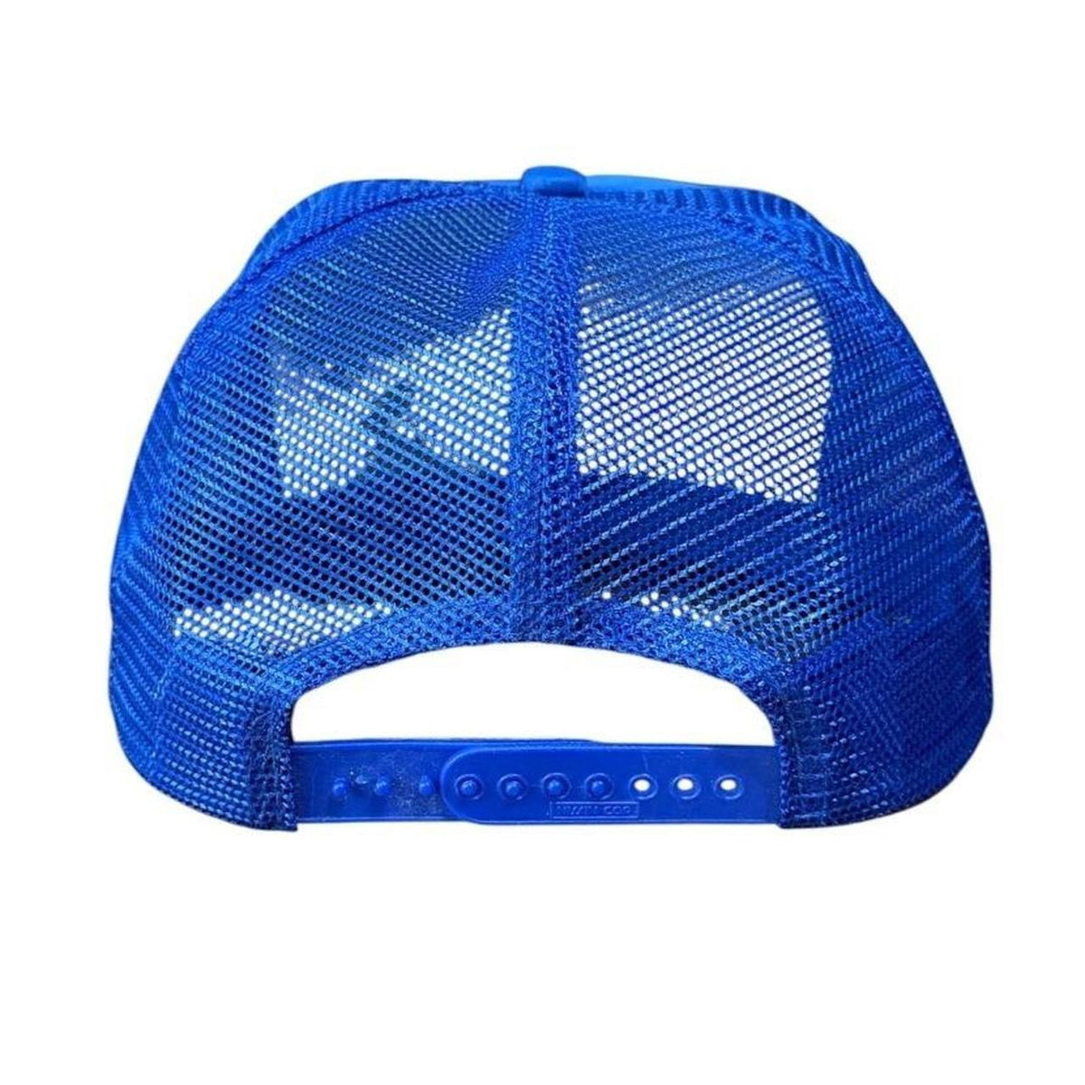 80s 90s Kraco Automotive Blue Logo Mesh Snapback Cap Nissin Trucker Hat