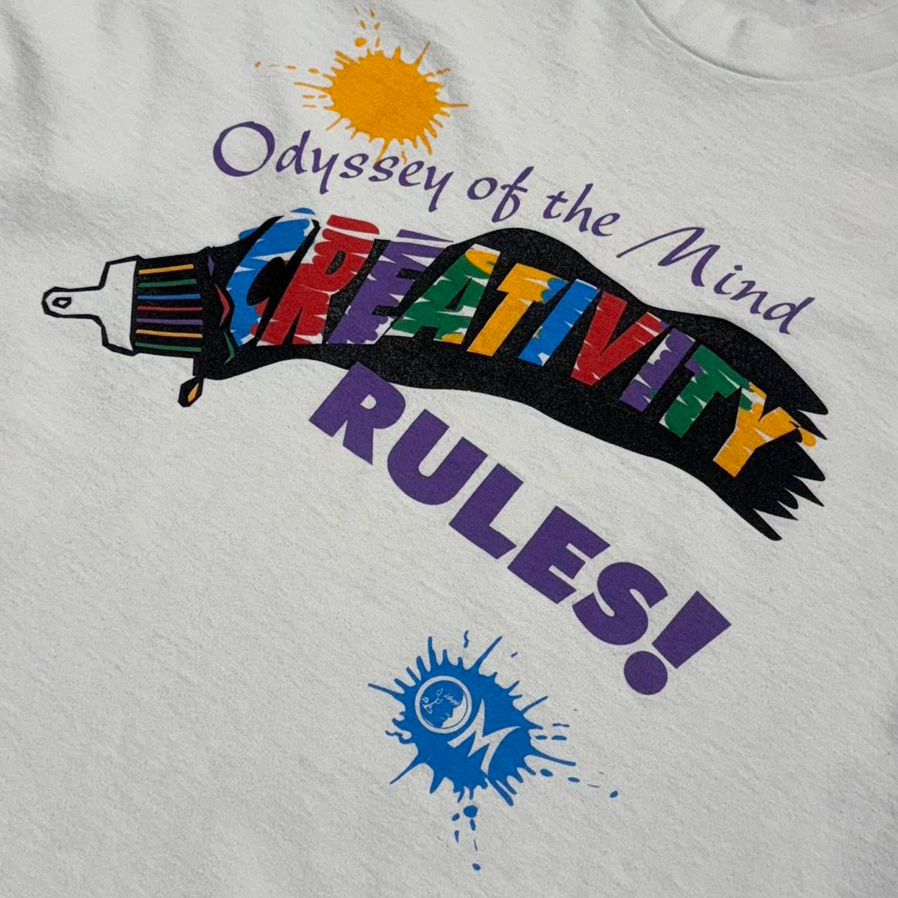 90s "Creativity Rules" Art Tee