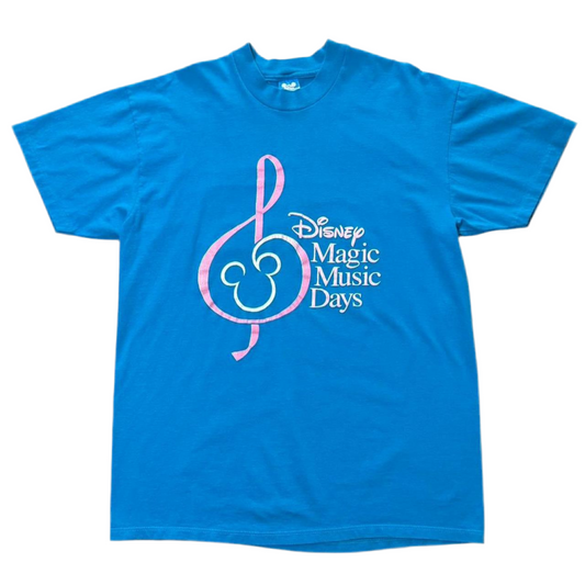 90s Blue Disney Magic Music Days Retro Tee