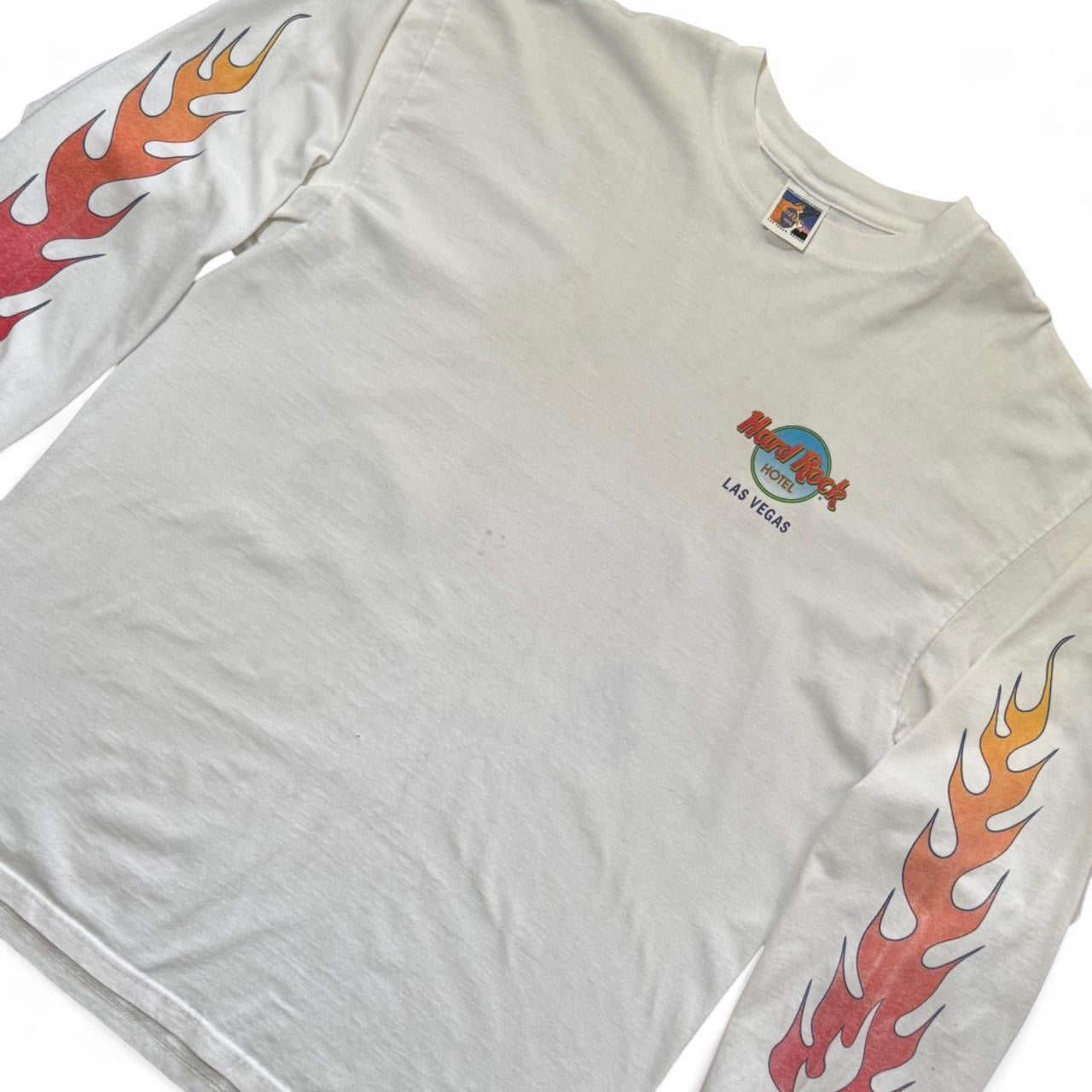 90s Hard Rock Cafe Las Vegas Hot Rod Flames Long Sleeve Shirt