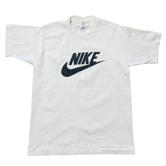 90s Nike Check Spellout Logo Missewn Error Graphic T-shirt