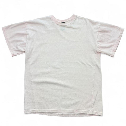 90s Light Baby Pink Hot Cotton Basic Plain Single Stitch Casual T-shirt