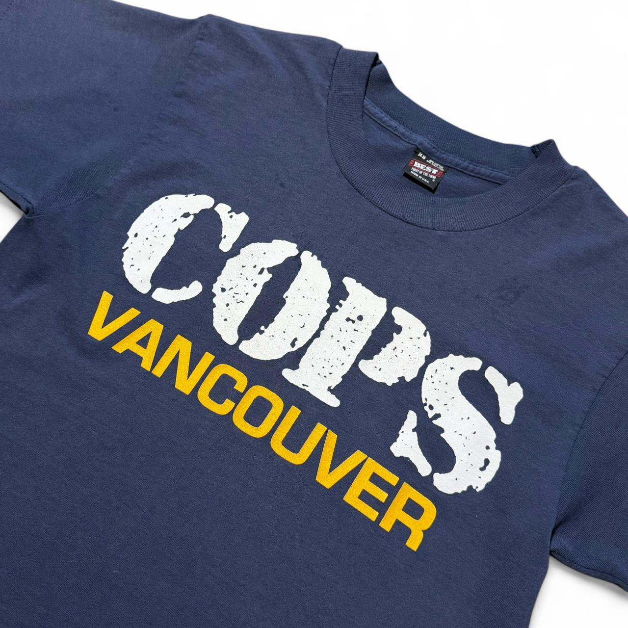 Vintage 90s Cops Vancouver Tv Show Promo Merch Graphic T-shirt