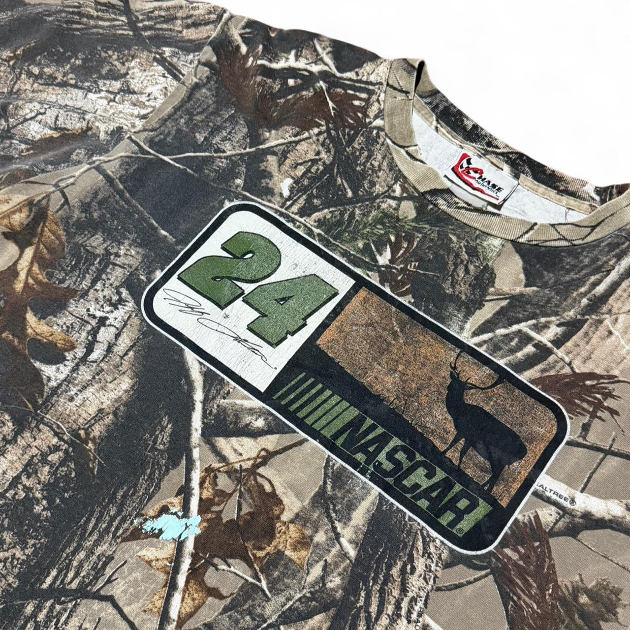 90s Realtree Camouflage Nascar Racing Graphic Tee