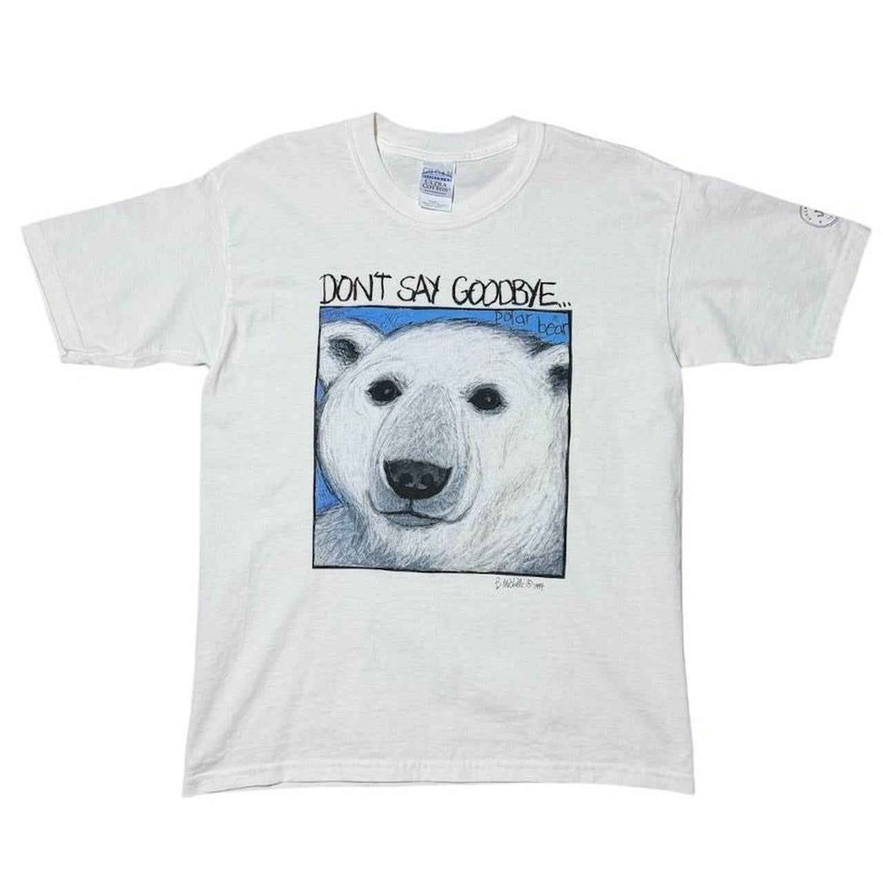 90s B Michelle Polar Bear Dont Say Goodbye Animal Nature Art T-Shirt