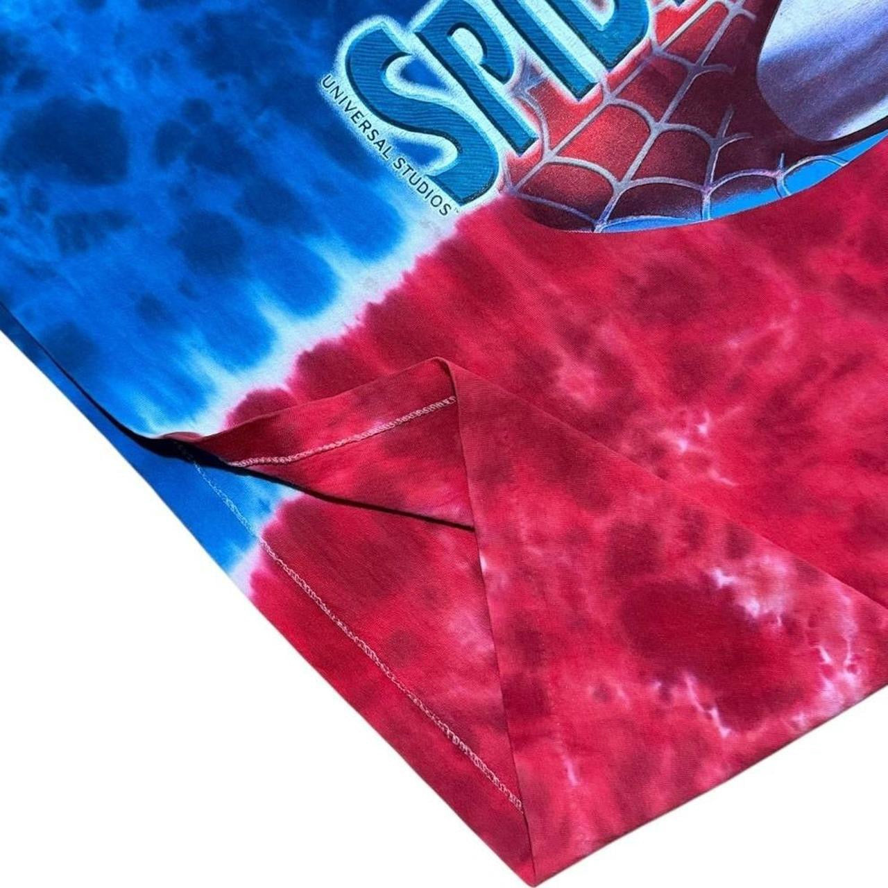Y2K Spider-Man Marvel Universal Studios Movie Tie Dye Graphic T-shirt