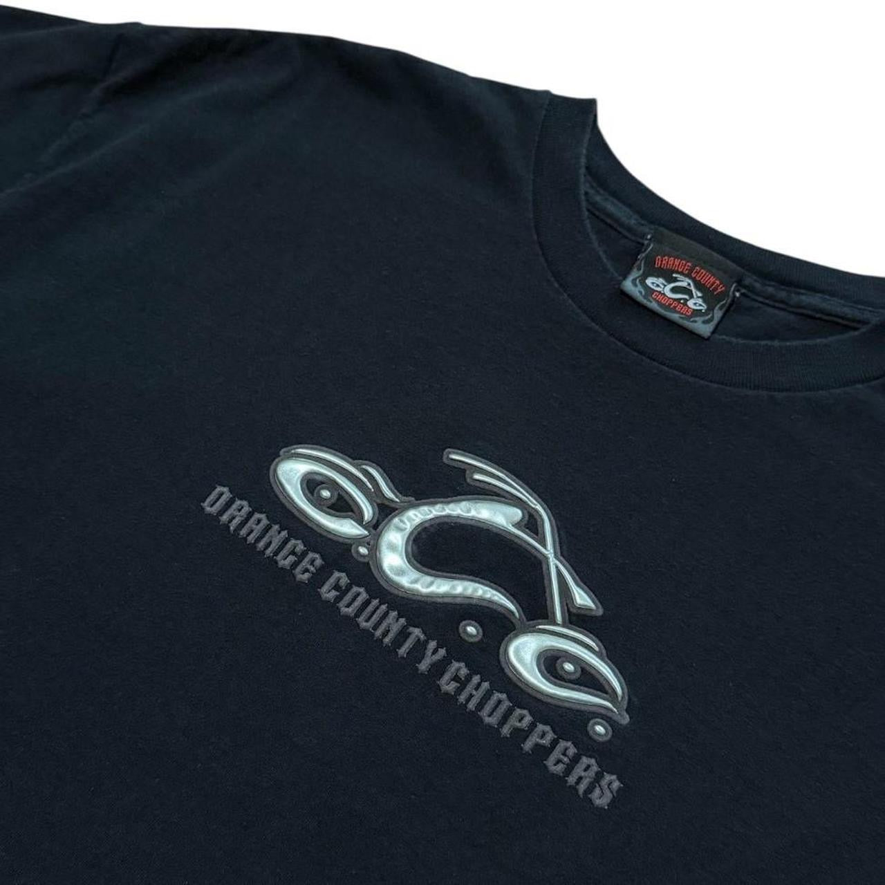 Y2K Orange County Choppers Biker Motorcycle OCC Logo Graphic T-Shirt