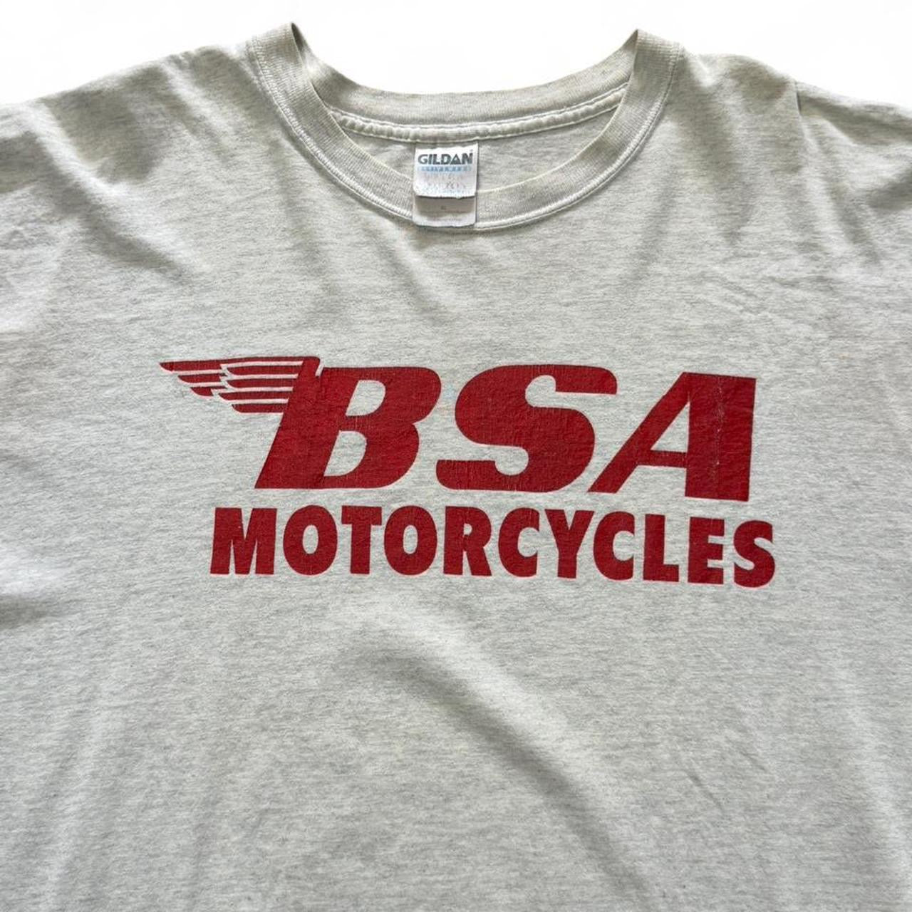 Vintage 90s BSA Motorcycles Biker Graphic Logo Birmingham T-shirt