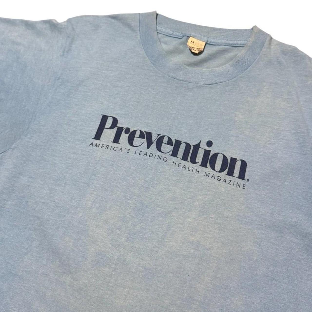 80s Prevention America Health Magazine Promo Graphic Logo Faded T-shirt
