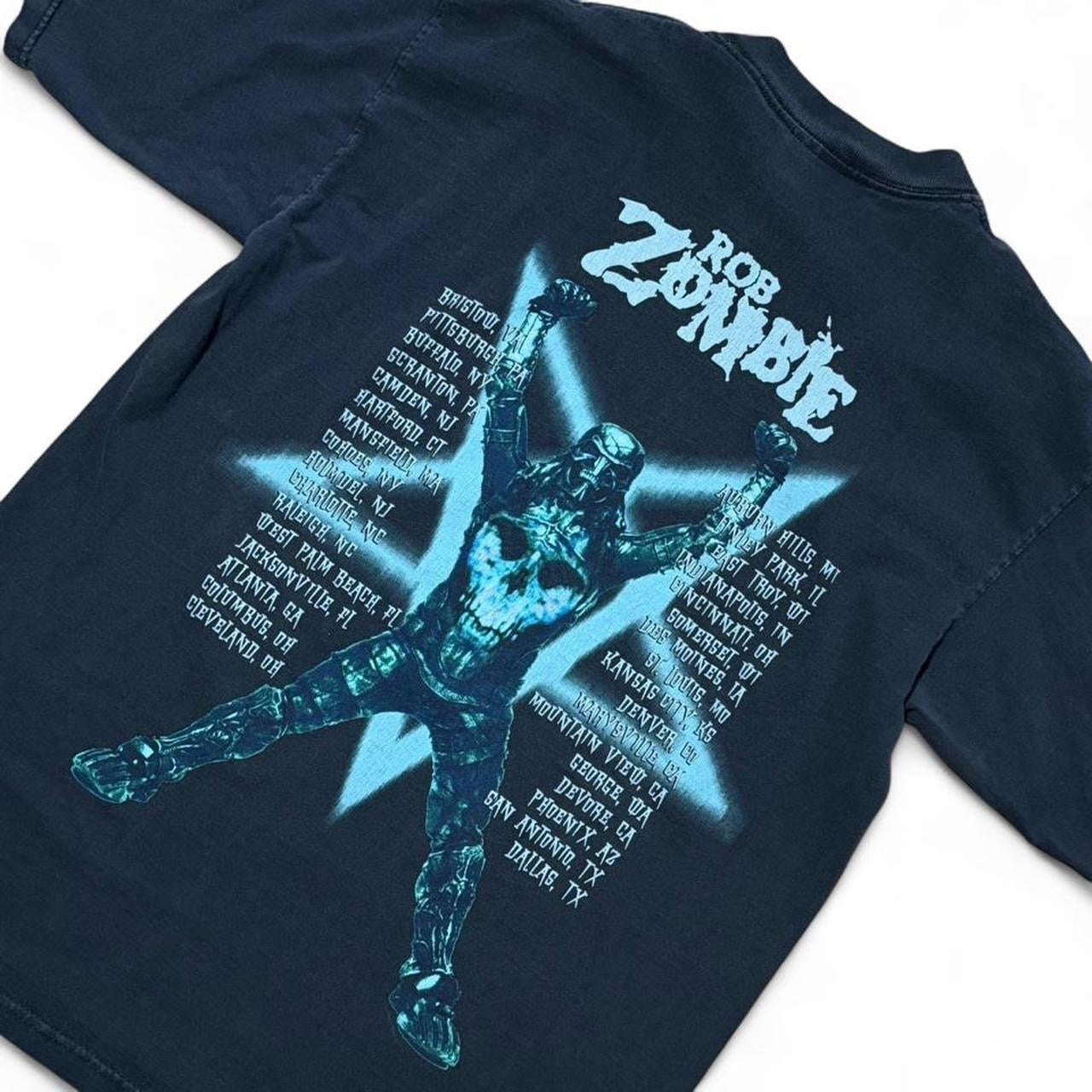 Vintage 90s Rob Zombie Metal Music Rock Tour Band Concert Merch T-shirt