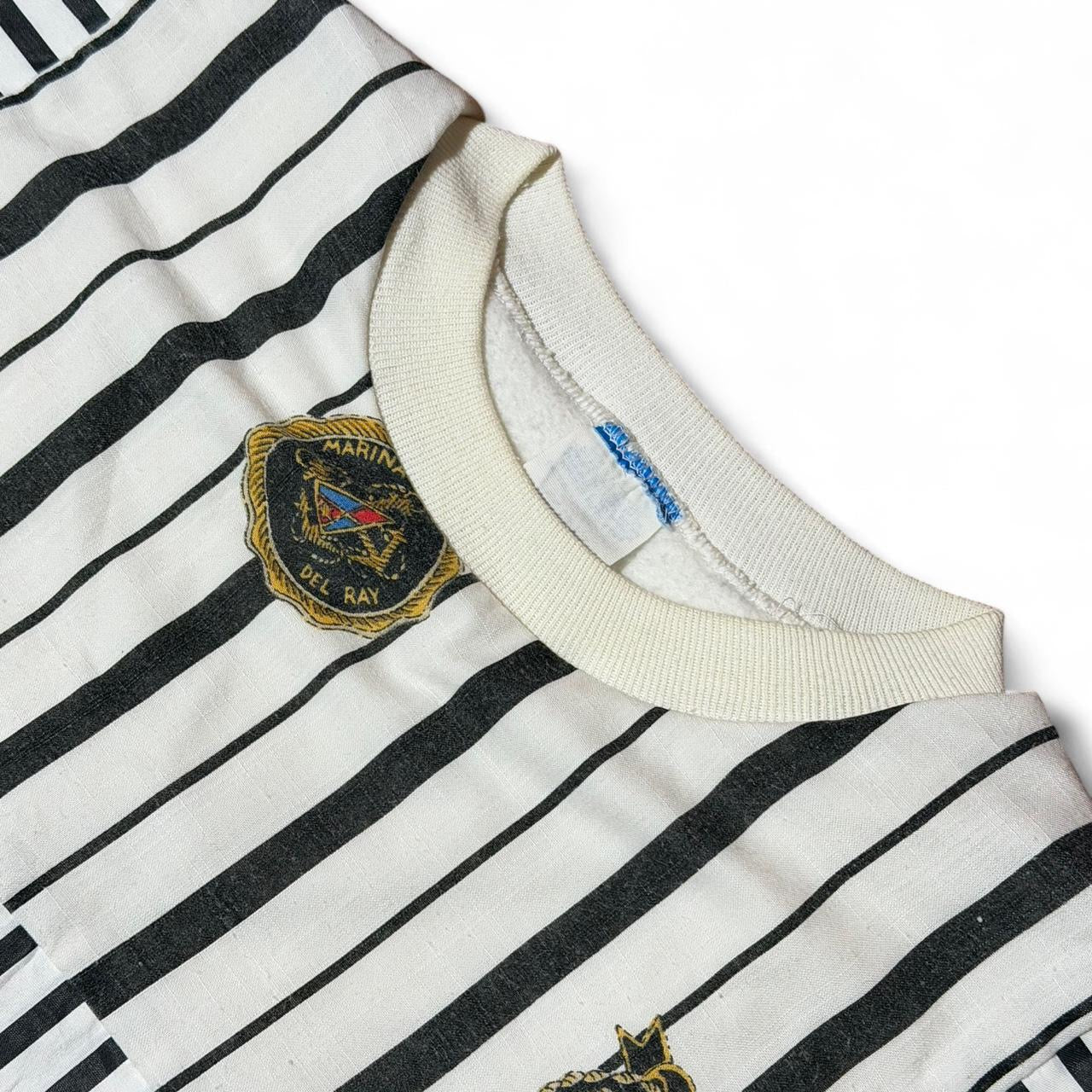 90s Marina Bay Sailor Yacht Club Crested Emblem Sweater