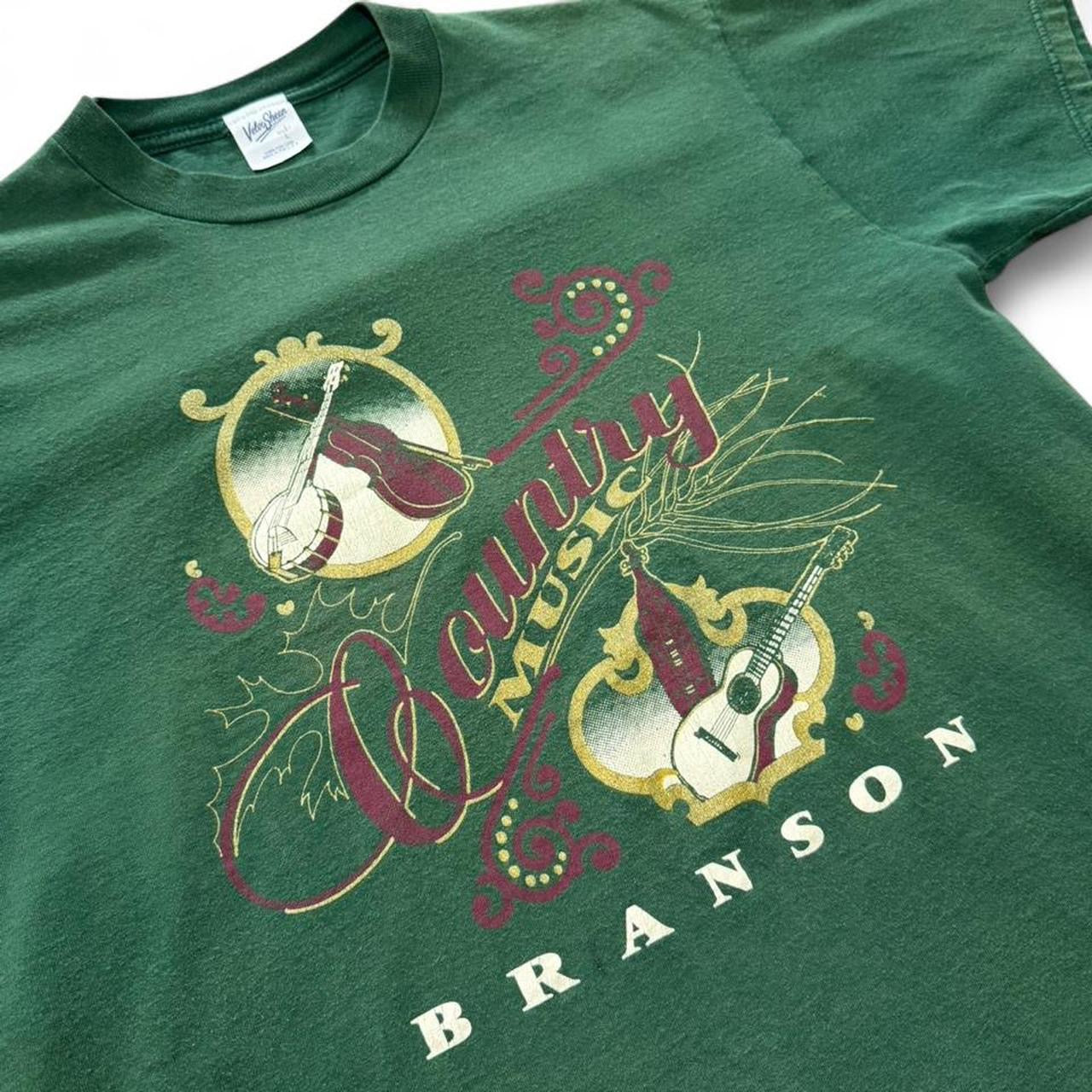 Vintage 90s Branson Missouri Country Music Instruments Graphic T-shirt