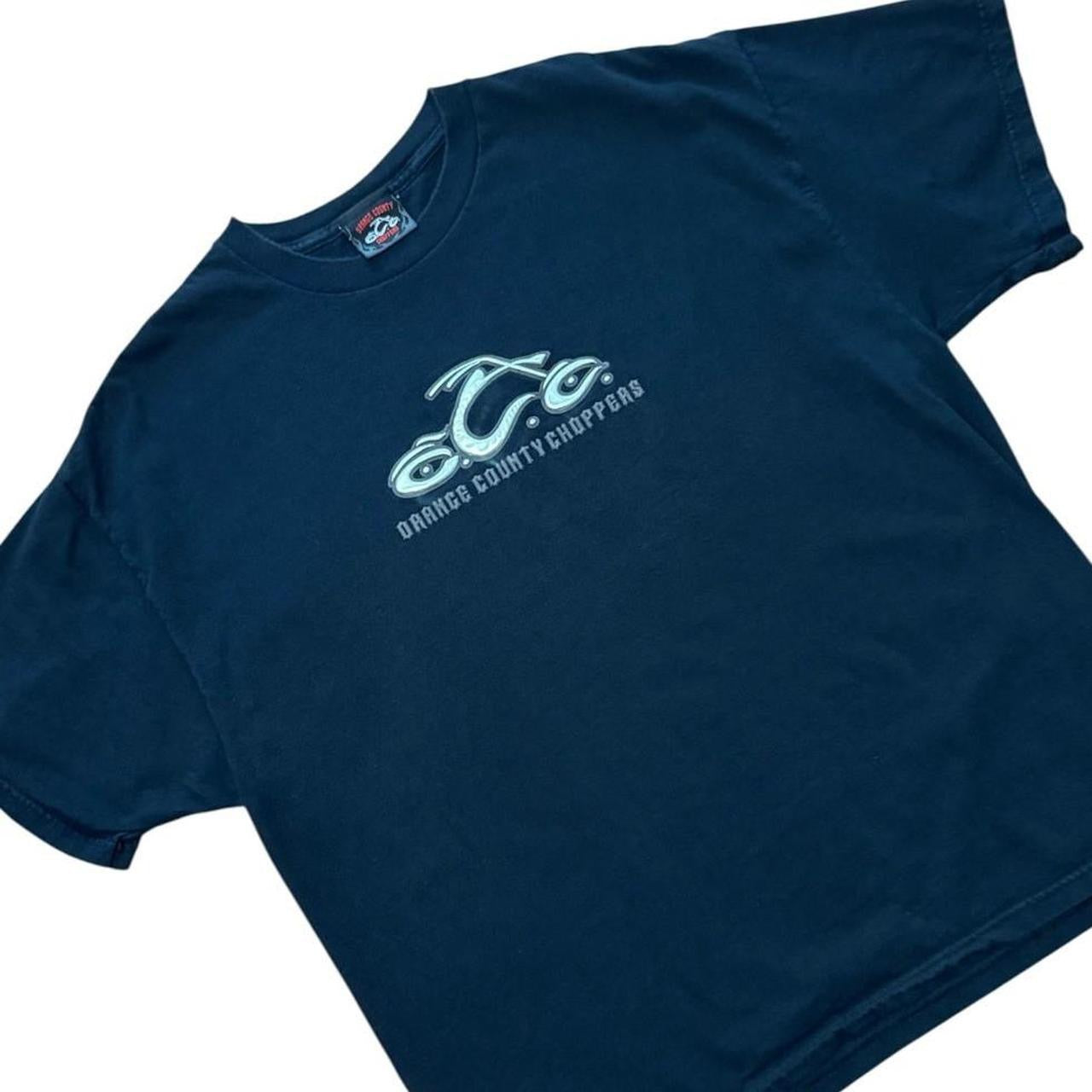 Y2K Orange County Choppers Biker Motorcycle OCC Logo Graphic T-Shirt