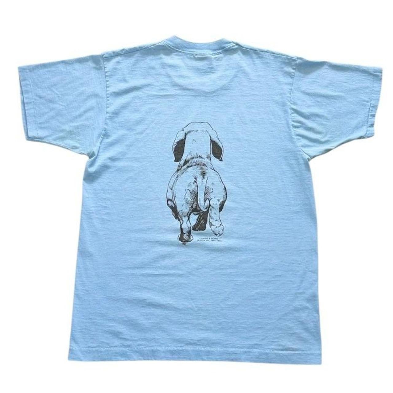90s Dachshund Weiner Dog Puppy Cute Animal Doublesided Graphic T-shirt
