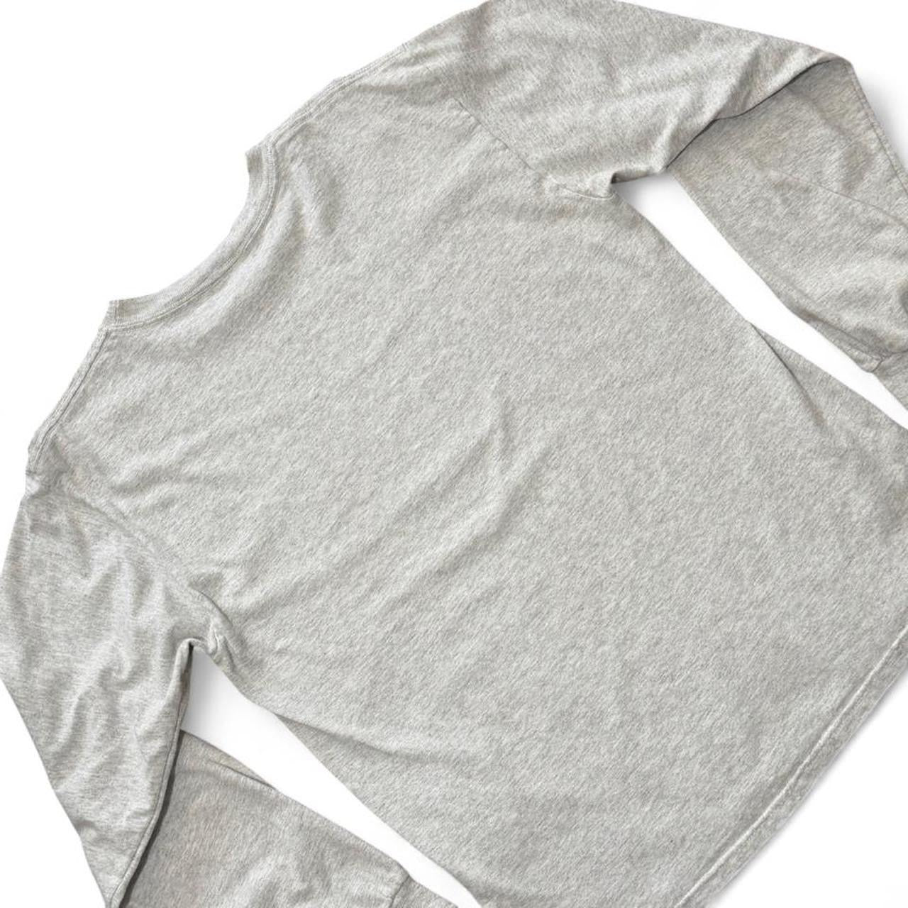 90s Cool Whip Logo Grey Promo Chest Graphic Long Sleeve Shirt