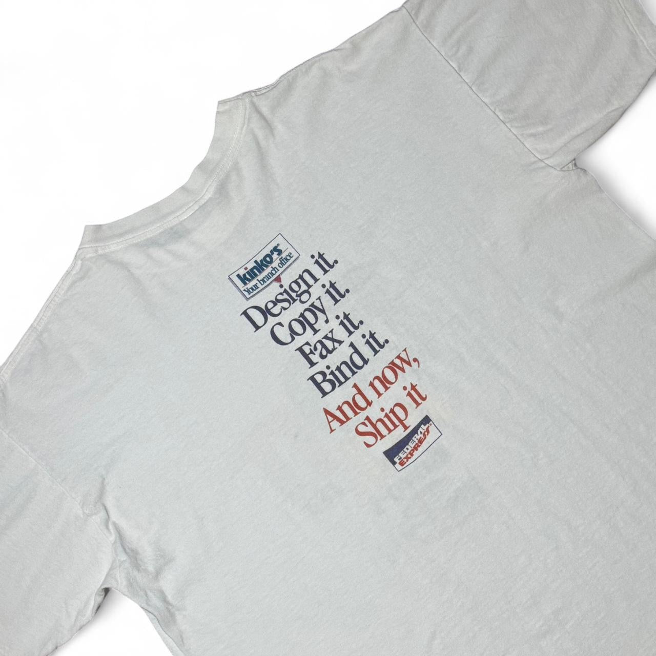90s "Do It All At Kinko's" Graphic Design Art Printing Tee