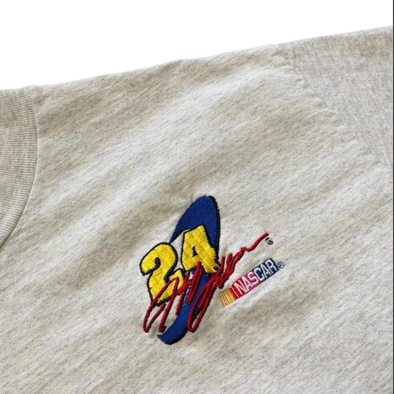90s Jeff Gordon Nascar Racing Embroidery 24 Competitors View Car T-shirt