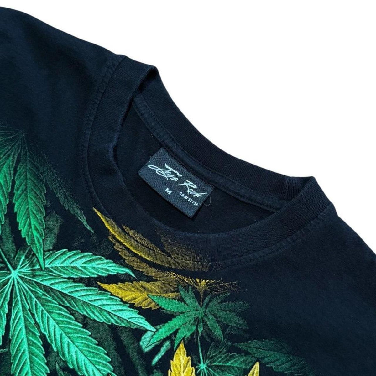 Y2K Reggae Pot Leaf Weed Marijuana Stoner Kush Graphic Art Print T-shirt