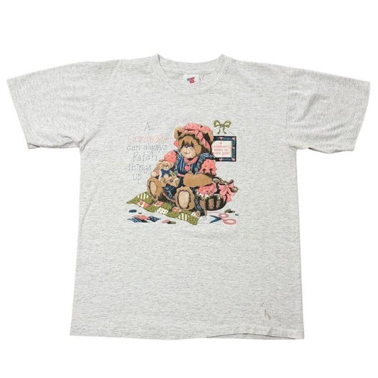 90s Cute Grandmother Teddy Bear Cottagecore Graphic Eclectic Art T-shirt