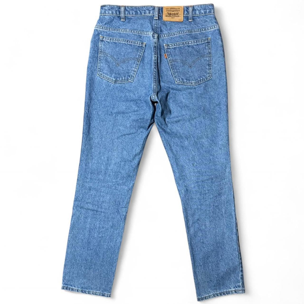 90s Orange Tab Levi’s 631 Straight Leg Denim Blue Wash Jeans