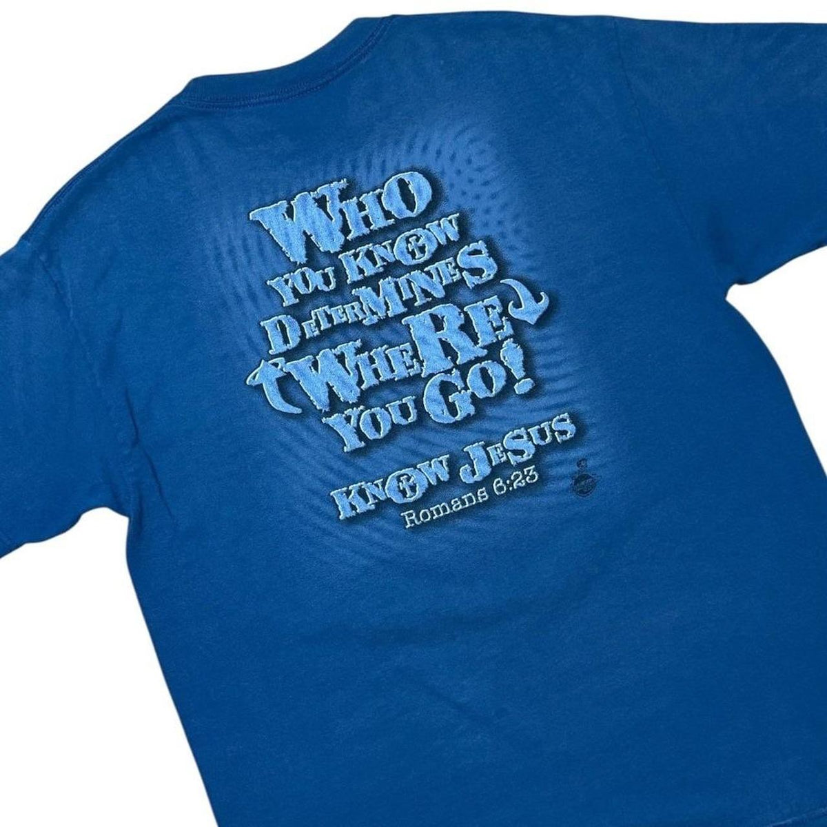 90s Know Jesus Roman Religious God Christian Bible Verse Graphic T-shirt