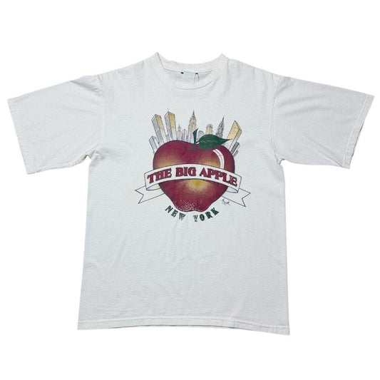 90s New York City The Big Apple NYC USA Twin Towers Skyline Art T-shirt