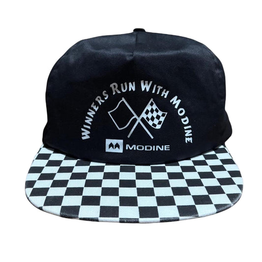 90s Modine Racing Ska Checker Snapback Hat