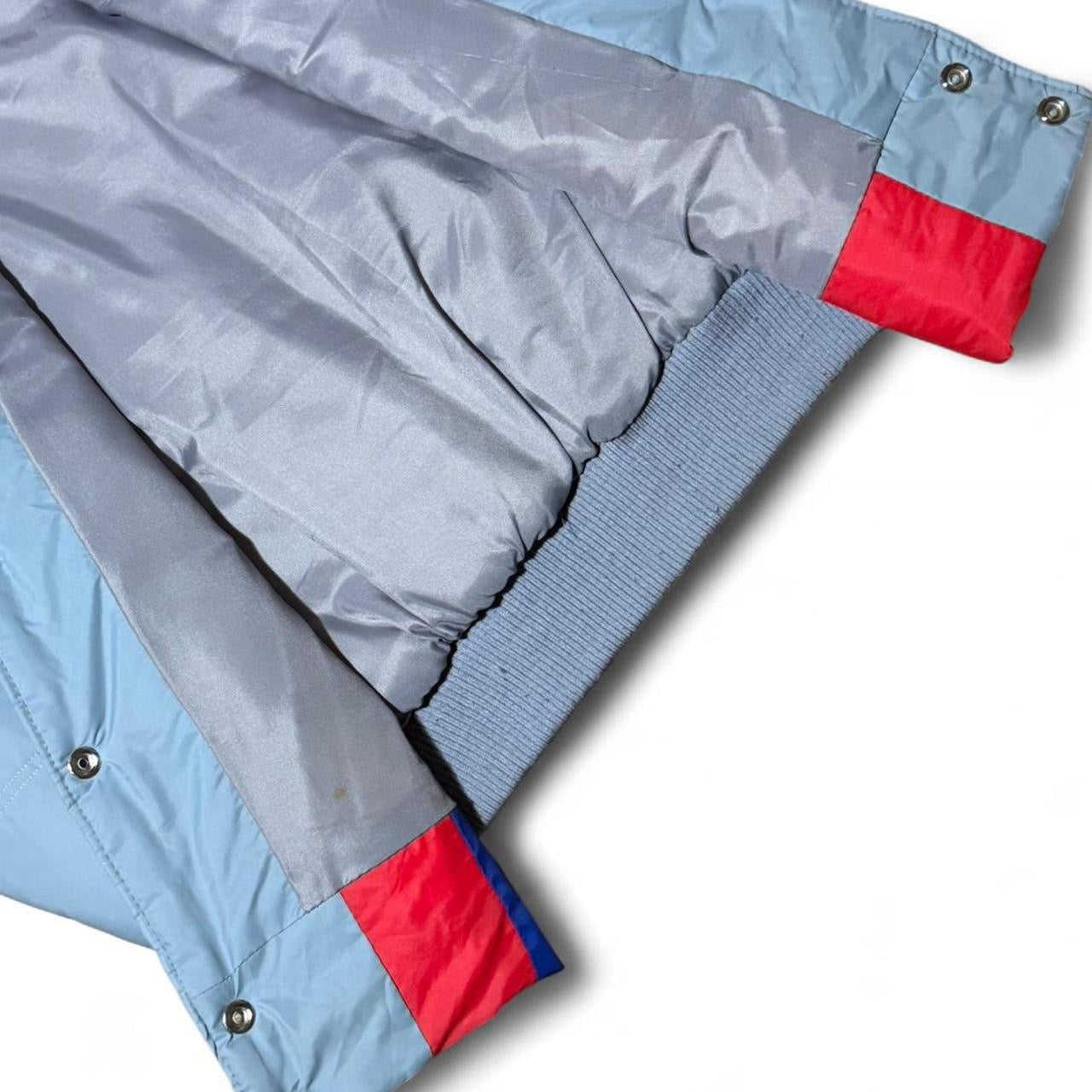 Vintage 80s Fortuna Colour Block Puffer Outdoor Button-Up Vest