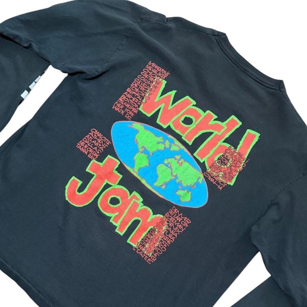 92 Pearl Jam US Tour World Jam Long Sleeve Concert Graphic Band T-shirt