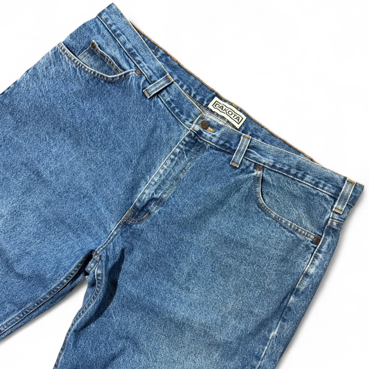 Vintage 90s Dakota Blue Wash Straight Leg Denim Workwear Jeans