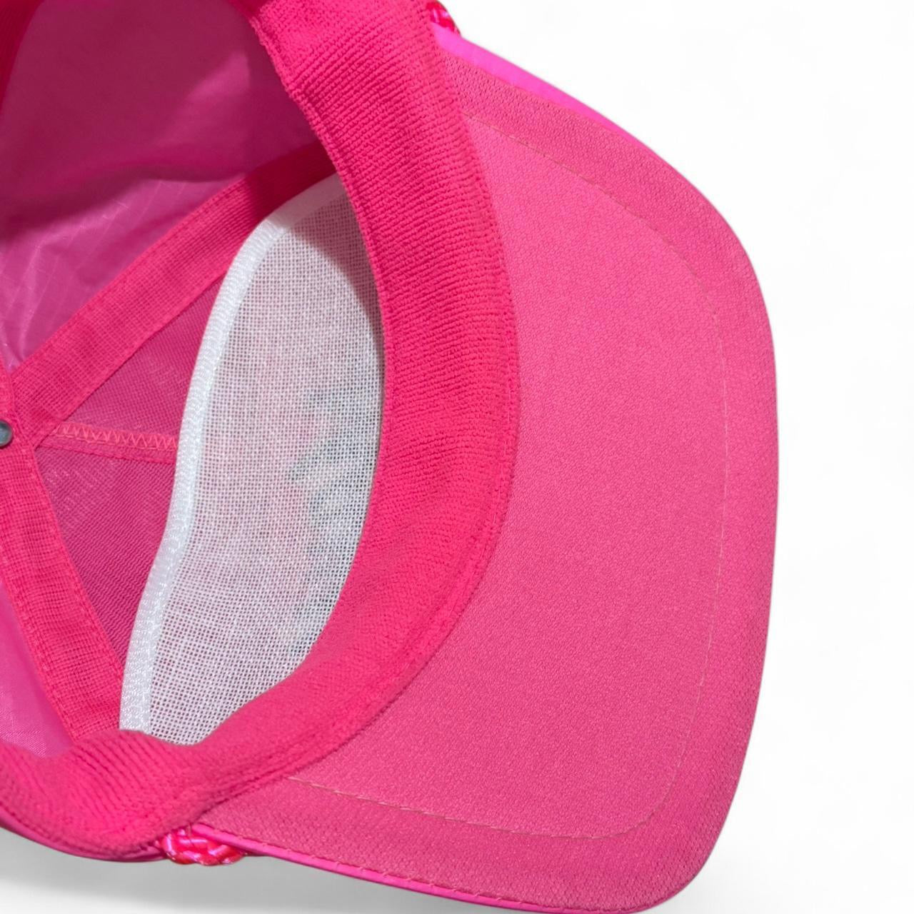 Vintage 90s Neon Hot Pink Maui Tourist Souvenir Beach Baseball Hat Cap