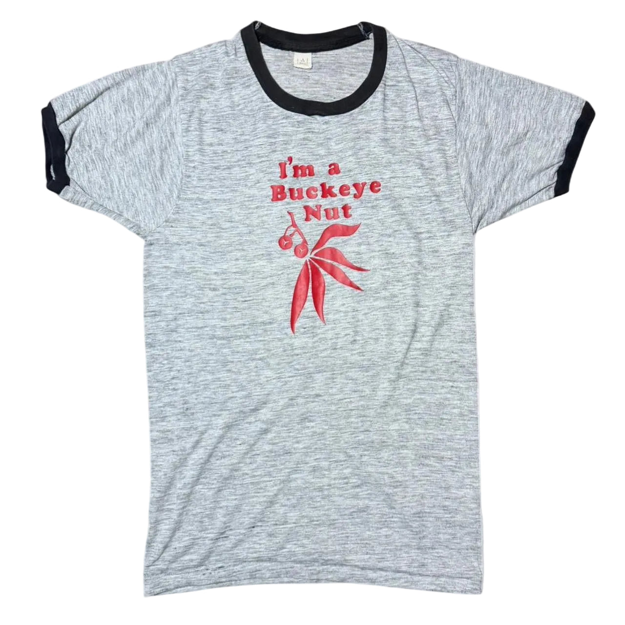 Vintage 70s Ohio State Buckeyes NCAA Football Sports Ringer T-shirt