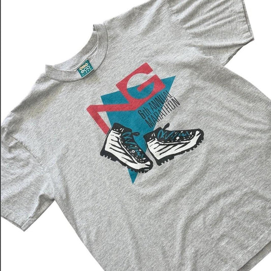 90s Annual Marathon Running Sports Race Fitness Health Graphic T-Shirt