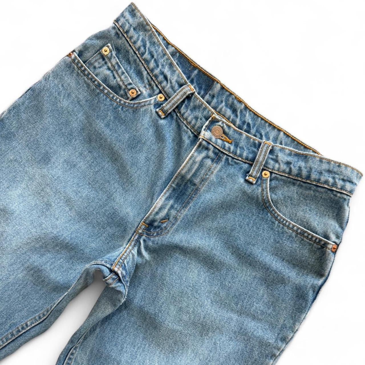 Vintage 90s Levi's 539 Blue Wash Straight Leg Denim Red Tag Jeans