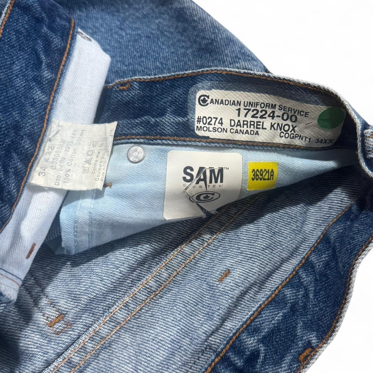Vintage 90s Mustang Blue Wash Straight Leg Denim Jeans